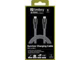Sandberg Survivor USB-C- USB-C Cable 1M