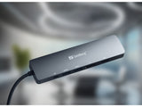 Sandberg 136-43 dockingstation USB 3.2 Gen 1 (3.1 Gen 1) Type-C Grå