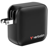 Verbatim Mini GaN Charger 100W Universel Sort Vekselstrøm Hurtig opladning Indendørs