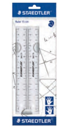 Staedtler 562 152 PB lineal 150 mm Plast Transparent 2 stk