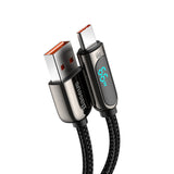 Baseus CASX020001 USB-kabel 1 m USB A USB C Sort