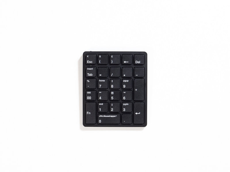 Mousetrapper NumPad numerisk tastatur Universel RF trådløst Sort
