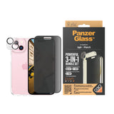 PanzerGlass ® 3-i-1 Privacy Pakke iPhone 15