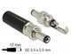 DeLOCK 89916 kabelsamler DC Sort, Rustfrit stål