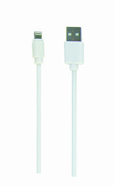 Gembird CC-USB2-AMLM-W-1M Lightning kabel Hvid