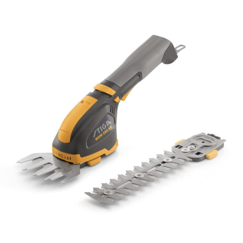 Stiga SGM 102 AE 18 cm Batteri Sort, Grå, Gul
