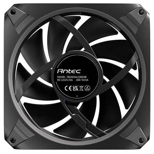 Antec Orbit 120 ARGB FAN Computerkabinet Ventilator 12 cm Sort