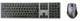 Voxicon 280 Slim Metal Wireless tastatur Mus inkluderet Universel RF trådløst QWERTY Nordisk Sort, Sølv