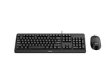 Philips 2000 series SPT6207BL/00 tastatur Mus inkluderet Universel USB QWERTY Engelsk Sort