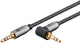 Goobay 65278 lydkabel 1 m 3.5mm TRS Sort, Sølv