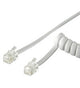 Goobay 4m RJ-10 Cable Hvid