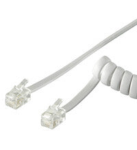 Goobay 4m RJ-10 Cable Hvid