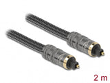 DeLOCK 86984 lydkabel 2 m Toslink Anthracit