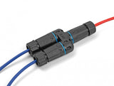 DeLOCK 86808 kabelsamler 1 x RJ45/2 x RJ45 Sort, Blå