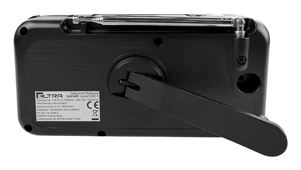 ELTRA SAFARI WB-1 Bærbar Analog Sort, Hvid