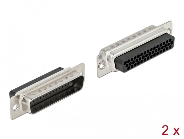 DeLOCK 66714 kabelsamler D-Sub HD 44 Pin Sort, Sølv