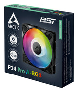 ARCTIC P14 Pro A-RGB Computerkabinet Ventilator 14 cm Sort 1 stk