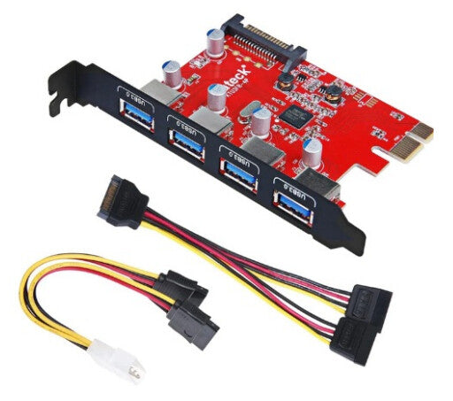 Inateck KTU3FR-4P interface-kort/adapter Intern USB 3.2 Gen 1 (3.1 Gen 1)