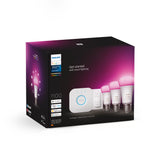 Philips Hue White and Color ambiance Startsæt: 3 x E27 pærer (1100) + Dimmer switch