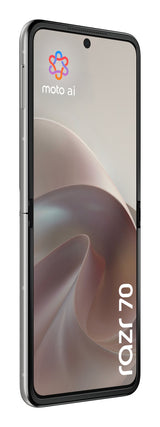 Motorola razr 70 17,5 cm (6.9") Dual SIM Android 16.0 5G USB Type-C 8 GB 256 GB 4800 mAh Hvid