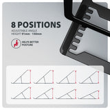 Axagon STND-LAB Laptop-Ständer, höhenverstellbar, faltbar, Aluminium Stander til laptop og tablet Sort 43,9 cm (17.3")