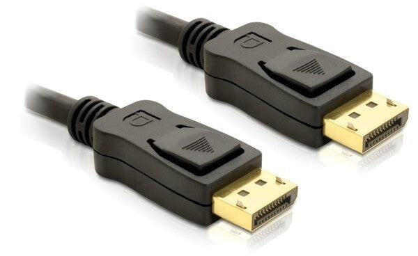 DeLOCK Cable Displayport 3m male - male Gold Sort