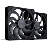 Noctua NF-A14X25 G2 PWM SX2-PP CHROMAX.BLACK Computerkølesystem Computerkabinet Ventilator 14 cm Sort 2 stk