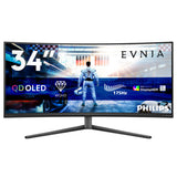 Philips Evnia 6000 34M2C6500/00 computerskærm 86,4 cm (34") 3440 x 1440 pixel Wide Quad HD QD-OLED Grå