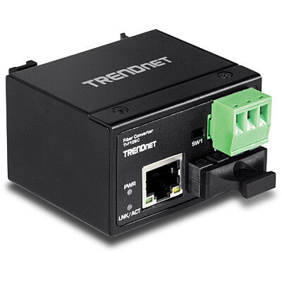 Trendnet TI-F10SC netværksomformer til medie 200 Mbit/s 1310 nm Multitilstand Sort
