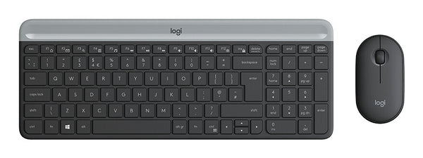 Logitech 920-009194 tastatur Mus inkluderet Universel RF trådløst AZERTY Belgisk Grafit