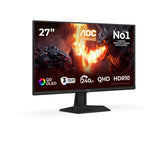AOC G4 Q27G41ZDF computerskærm 67,3 cm (26.5") 2560 x 1440 pixel Quad HD QD-OLED Sort, Rød