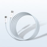 DUDAO L6C USB-C to 60W PD 2m hvid - Digital/Daten USB-kabel USB C