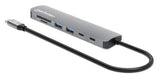 Manhattan 190442 dockingstation Ledningsført USB 3.2 Gen 1 (3.1 Gen 1) Type-C Grå