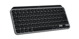 Logitech Master MX Keys Mini For Mac tastatur Hjemme/kontor Bluetooth QWERTY US International Sort, Grå