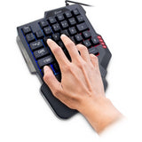 Inter-Tech KB-3035 tastatur Spil USB QWERTY Sort
