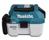 Makita DVC750LZX3 støvsuger 7,5 L Tromle vakuum Tør&våd Poseløs