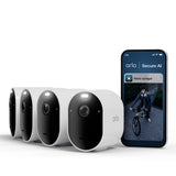 Arlo Pro 6 2K+ udendørs sikkerhedskamera, 4-pack