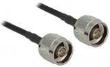 DeLOCK 90424 koaxial kabel LMR195 10 m Sort, Grå