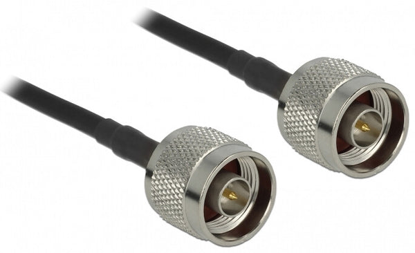 DeLOCK 90424 koaxial kabel LMR195 10 m Sort, Grå