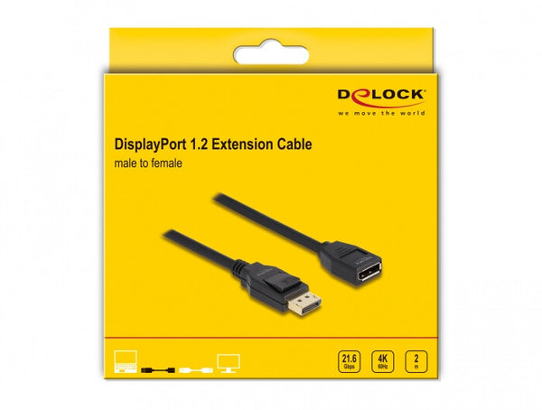 DeLOCK 80002 DisplayPort kabel 2 m Sort