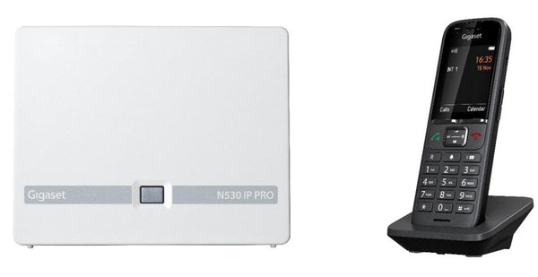 Gigaset N530 IP PRO + S700H PRO DECT telefon Nummervisning Anthracit