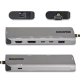 StarTech.com 174B-USB4-MULTIPORT dockingstation Ledningsført Grå