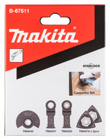 Makita B-67511 slibeskive Aluminium, Plast, Træ Tilbehørssæt