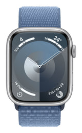 Apple Watch Series 9 45 mm Digital 396 x 484 pixel Berøringsskærm 4G Sølv Wi-Fi GPS (satellit)