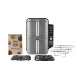 Ninja SL400EU frituregryde Dobbelt 9,5 L 2470 W Varmluftsteger Sort, Grå