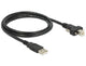 DeLOCK 83594 USB-kabel USB 2.0 1 m USB A USB B 0,48 Gbit/sek. Sort