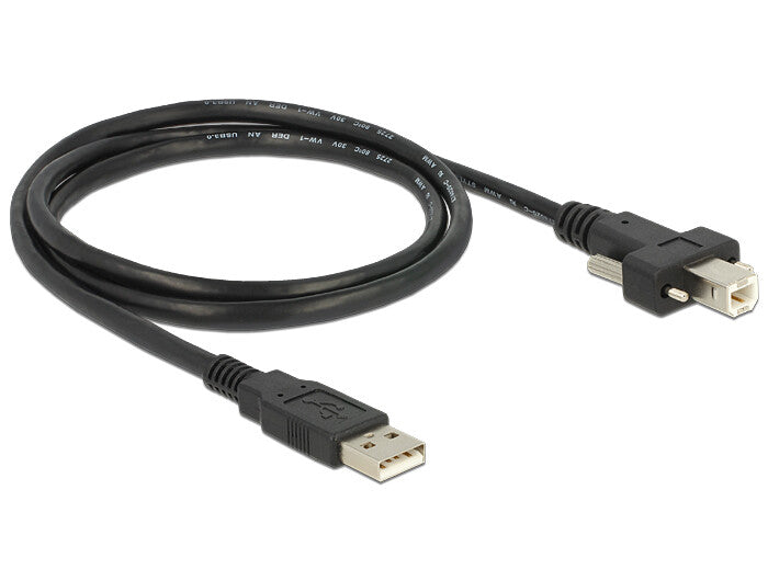 DeLOCK 83594 USB-kabel USB 2.0 1 m USB A USB B 0,48 Gbit/sek. Sort