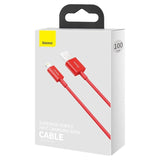 Baseus CALYS-A09 Lightning kabel 1 m Rød