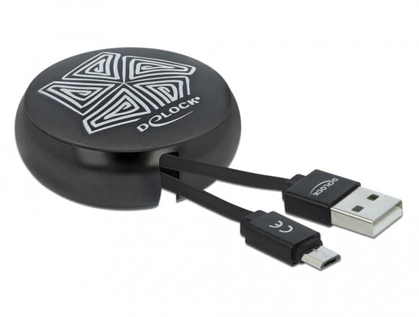 DeLOCK 85818 USB-kabel USB 2.0 0,92 m USB A USB C Sort
