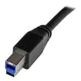 StarTech.com USB3SAB10M USB-kabel USB 3.2 Gen 1 (3.1 Gen 1) 10 m USB A USB B 5 Gbit/sek. Sort